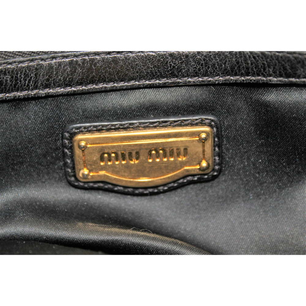 Miu MIu Bag Handbag Shoulder Black Leather - Picture 8 of 9